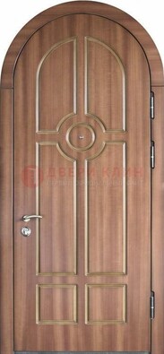 Арочная дверь с отделкой массивом ДА-35 в Голицино