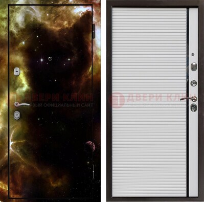 Стальная дверь с фотопечатью космоса ДФ-14 в Луховицах