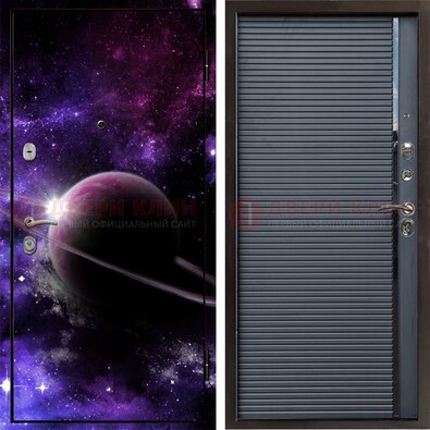 Металлическая дверь с фотопечатью Сатурна ДФ-20 в Голицино