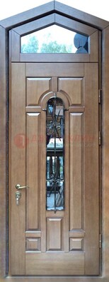 Железная дверь Винорит с фрамугой для частного дома ДФГ-34 в Голицино