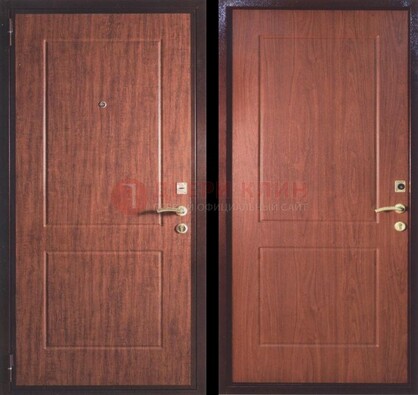 Фрезированная металлическая дверь с МДФ ДМ-182 в Голицино