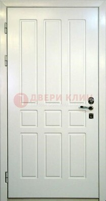 Белая стальная дверь с МДФ ДМ-36 в Голицино