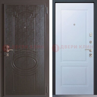 Квартирная железная дверь с МДФ панелями ДМ-380 в Голицино