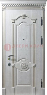 Белая дверь с МДФ ДМ-525 в Твери