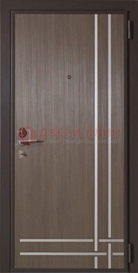 Квартирная стальная дверь с МДФ с декоративными вставками ДМ-89 в Голицино