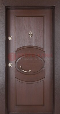 Железная дверь с массивом дуба в стиле классика ДМД-55 в Голицино