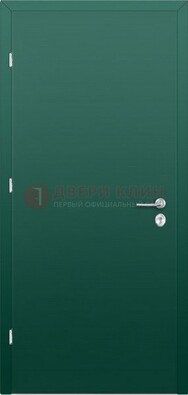 Зеленая стальная дверь с нитроэмалью ДН-6 в Голицино