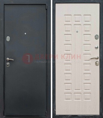 Черная металлическая дверь с порошковым покрытием ДП-101 в Омске