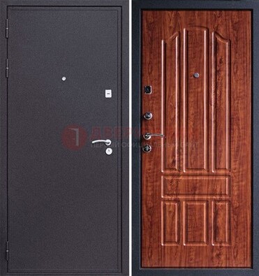 Темная стальная дверь с порошковым напылением ДП-188 в Голицино