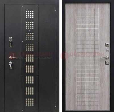 Железная дверь с порошковым покрытием Медный антик/Капучино  ДП-233 в Голицино
