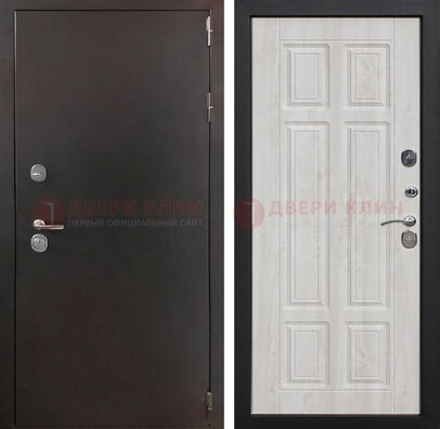 Стальная дверь с порошковым напылением с филенчатой МДФ ДП-238 в Голицино