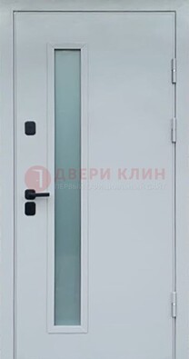 Светлая железная дверь с порошковым напылением ДП-303 в Голицино
