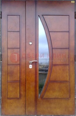Офисная стальная парадная дверь со вставками из стекла ДПР-13 в Ярославле