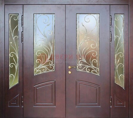 Парадная дверь ДПР-58 с остеклением в Голицино