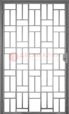 Металлическая решетчатая дверь в сером цвете ДР-23 в Голицино
