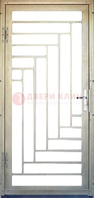 Железная решетчатая дверь с узором ДР-41 в Голицино