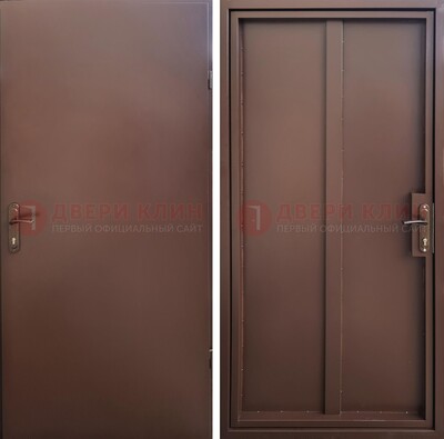 Техническая дверь с порошковым покрытием медный антик с двух сторон ДП-253 в Голицино