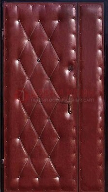 Бордовая тамбурная дверь ДТМ-25 в Голицино