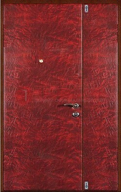 Красная тамбурная дверь ДТМ-33 в Голицино