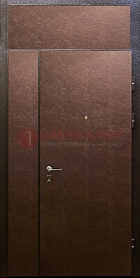 Тамбурная дверь с верхней фрамугой с винилискожей ДТМ-7 в Голицино