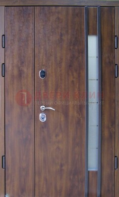 Стальная дверь с виноритом и стеклом ДВТ-187 в Туле