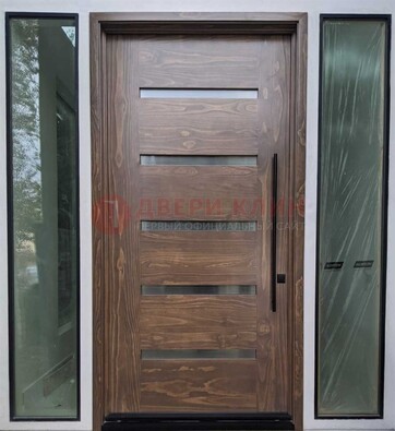 Железная дверь с виноритом и фрамугами ДВТ-189 в Голицино