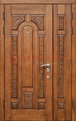 Полуторная железная дверь винорит для дома ДВТ-252 в Голицино
