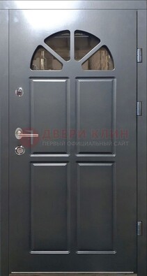 Темная входная дверь с виноритом и терморазрывом ДВТ-64 в Голицино